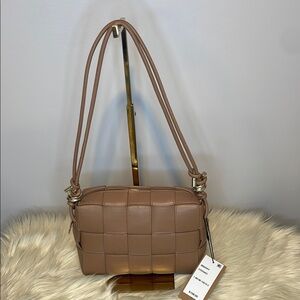 Steve Madden Brown Quilted Shoulder Bag